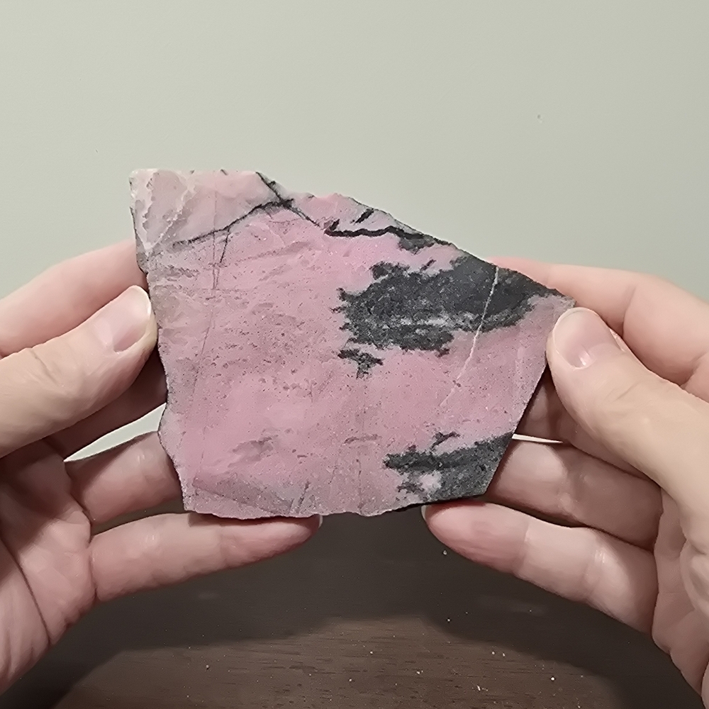 Rhodonite Crystal Slab #C